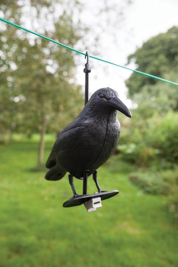 Kunststof vogelverschrikker kraai zwart FY18 beschikbaar voor biedingen