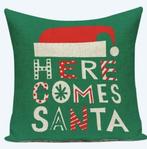 2 x Nieuwe Kerst Kussenhoezen. Nu 10,00 Verzendkosten 1,00, Ophalen of Verzenden, Nieuw, Groen, Vierkant