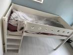 Flexa Hoogslaper met bureau (kan ook laag en midden), Ophalen, 85 tot 100 cm, Hoogslaper of Stapelbed, Gebruikt