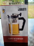 Nieuwe Bialetti Theepot met Infuser - 600ml, Huis en Inrichting, Ophalen of Verzenden, Nieuw