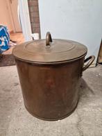 Vintage groot Koperen Pan met Deksel, Antiek en Kunst, Antiek | Koper en Brons, Ophalen of Verzenden, Koper