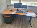 bureau 2x1 meter met ladekast, Huis en Inrichting, Bureaus, Ophalen, Zo goed als nieuw