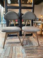 Vintage bruin velours eetkamer stoelen, Ophalen of Verzenden, Bruin, Hout, Vijf, Zes of meer stoelen