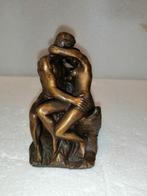 bronzen reproductie 'De Kus' naar Auguste Rodin, Ophalen of Verzenden, Zo goed als nieuw, Mens