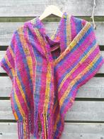 Handmade geweven sjaal van sari zijde, Ophalen of Verzenden, Zo goed als nieuw, Maat 46/48 (XL) of groter, Sjaal