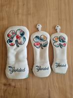Witte leren golfclub headcover set – Driver, Houten & Hybrid, Sport en Fitness, Golf, Ophalen of Verzenden, Zo goed als nieuw