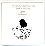 Slovenië BU Jaarset 2007 – Eerste officiële euro-uitgifte, Ophalen of Verzenden, Slovenië, Overige waardes, Setje