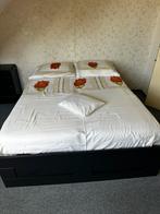 Twee persoons bed 160x200, Gebruikt, Verzenden, Zwart, Tweepersoons