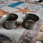 2 oude tinnen servetringen, Antiek en Kunst, Antiek | Tin, Ophalen