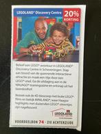 Kortingsbon Lego Discovery Centre, Tickets en Kaartjes, Kortingen en Cadeaubonnen, Drie personen of meer, Kortingsbon, Overige typen