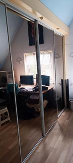 Schuifdeuren spiegelwand (4x)B360xH250., Huis en Inrichting, Kasten | Kledingkasten, Ophalen, 200 cm of meer, 200 cm of meer, Glas