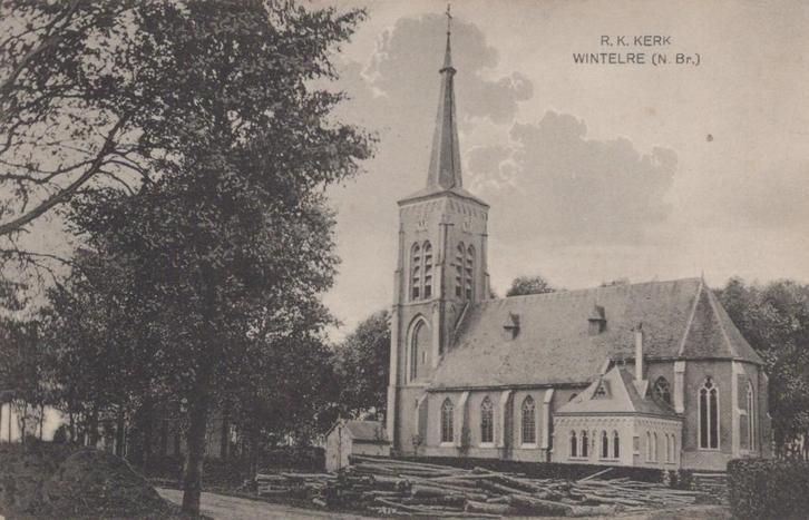 WINTELRE - 1913 - RK kerk, Verzamelen, Ansichtkaarten | Nederland, Ongelopen, Noord-Brabant, Voor 1920, Verzenden