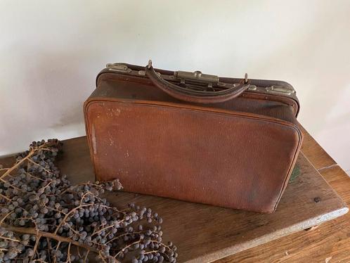 Vintage leren dokters tas, Antiek en Kunst, Antiek | Kleding en Accessoires, Heren, Ophalen of Verzenden