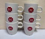6 Douwe Egberts Royal Raja kopjes, Keramiek, Ophalen of Verzenden, Zo goed als nieuw, Effen