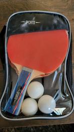 Pingpong setje met batjes en ballen, Ophalen of Verzenden, Zo goed als nieuw, Net, Batje(s) of Balletje(s)