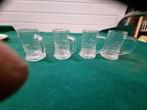 shot glaasjes pullen frans reims 4 stuks, Verzamelen, Glas en Borrelglaasjes, Ophalen of Verzenden