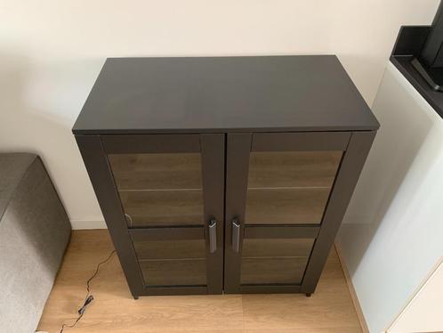 IKEA BRIMNES Kast met glazen deuren (78x95cm) LED BACKLIGHT, Huis en Inrichting, Kasten | Vitrinekasten, Nieuw, Minder dan 100 cm