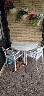 Tuin stoelen en tuin tafel, Tuin en Terras, Ophalen, Gebruikt, Kunststof