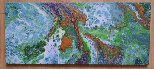 Nieuw handgeschilderd schilderij met koperkleur, Antiek en Kunst, Kunst | Schilderijen | Abstract, Ophalen of Verzenden