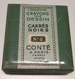 Vintage Conté Carrés Noirs Tekenkrijt, Ophalen of Verzenden, Gebruikt, Potlood of Stift