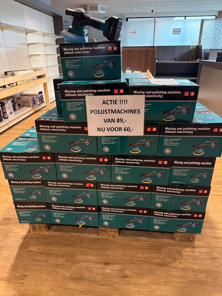 Partij 60 X 21V Accu Polijstmachine - Makita 18V Compatibel, Auto diversen, Autogereedschap, Nieuw, Ophalen of Verzenden