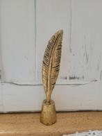 Goudkleurig beeldje  ibiza veertje, Huis en Inrichting, Woonaccessoires | Overige, Ophalen of Verzenden, Zo goed als nieuw