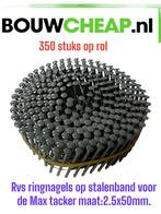 Rvs spijkers op rol in kleur gecoat 2.5x50mm