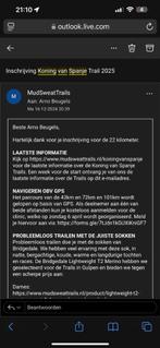 Startbewijs koning van Spanje trail 22km, Sport en Fitness, Loopsport en Atletiek, Overige merken, Overige typen, Nieuw, Ophalen of Verzenden