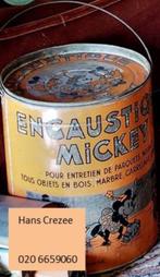 gezocht oud Disney  blik doos encaustique mickey mouse 1930, Verzamelen, Blikken, Verzenden, Gebruikt, Overige, Overige merken