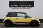 Mini Mini 1.6 Cooper S met ijskoude airco en 17 inch velgen, Auto's, Mini, Voorwielaandrijving, Gebruikt, Zwart, Leder en Stof