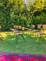 Te huur voor bruiloft - 33 vintage schoolstoelen, Ophalen, Zo goed als nieuw, Geboorte of Huwelijk