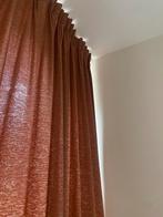 2x Nieuwe gordijnen terracotta extra lang, Huis en Inrichting, Stoffering | Gordijnen en Lamellen, Ophalen of Verzenden, Nieuw