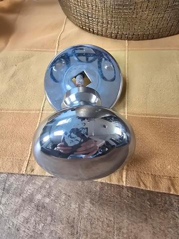 Vintage Chroom Deurknop beschikbaar voor biedingen