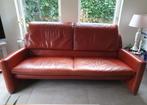 Leren Leolux 3-zits bank, Ophalen, Gebruikt, Driepersoons, Rechte bank