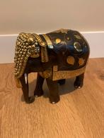 Houten Olifant uit India - Handgesneden, Ophalen of Verzenden