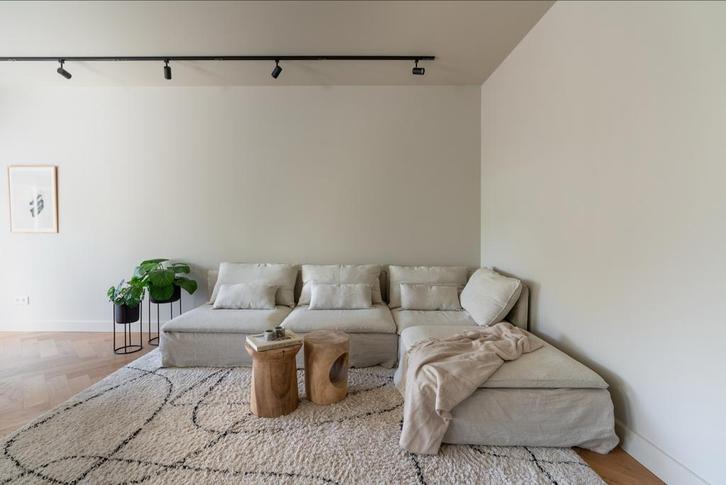 IKEA Soderhamn bank met Bemz hoes, Huis en Inrichting, Banken | Bankstellen, Zo goed als nieuw, Hoekbank, Driepersoons, 250 tot 300 cm