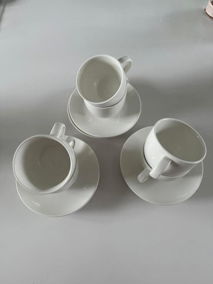 VTWonen theeset - theekopjes schoteltjes wit porselein 175ml, Huis en Inrichting, Keuken | Servies, Nieuw, Kop(pen) en/of Schotel(s)