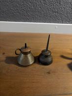 Koperen olielamp en oliespuit, Antiek en Kunst, Antiek | Gereedschap en Instrumenten, Ophalen of Verzenden