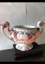 Mooie stenen italiaanse bloempot, roosjes van steen, handvat, Rond, Binnen, Ophalen of Verzenden, Zo goed als nieuw