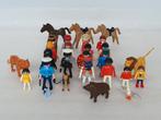 Lot Playmobil met 18 figuren en 8 dieren, Ophalen of Verzenden, Gebruikt, Los playmobil