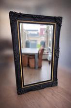 Grote Barok Spiegel Zwart/Goud 175x117cm, Antiek en Kunst, Antiek | Spiegels, Ophalen, Rechthoekig, 150 tot 200 cm