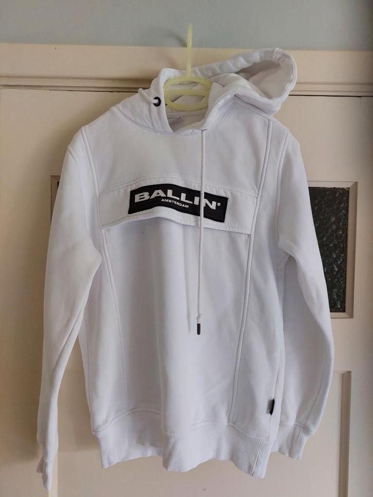 Witte hoody van Ballin maat S, Kinderen en Baby's, Kinderkleding | Maat 176, Gebruikt, Jongen, Trui of Vest, Ophalen of Verzenden