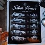 metal metalen sign Mercedes silver arrows nostalgic art, Ophalen of Verzenden, Nieuw