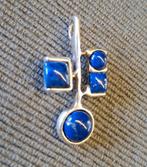 925 zilveren hanger lapis lazuli, Ophalen of Verzenden, Zo goed als nieuw, Blauw, Zilver