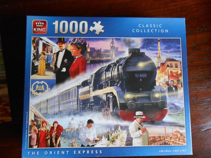 legpuzzel Orient express 1.000 stukjes compleet en netjes, Hobby en Vrije tijd, Denksport en Puzzels, Gebruikt, Legpuzzel, 500 t/m 1500 stukjes