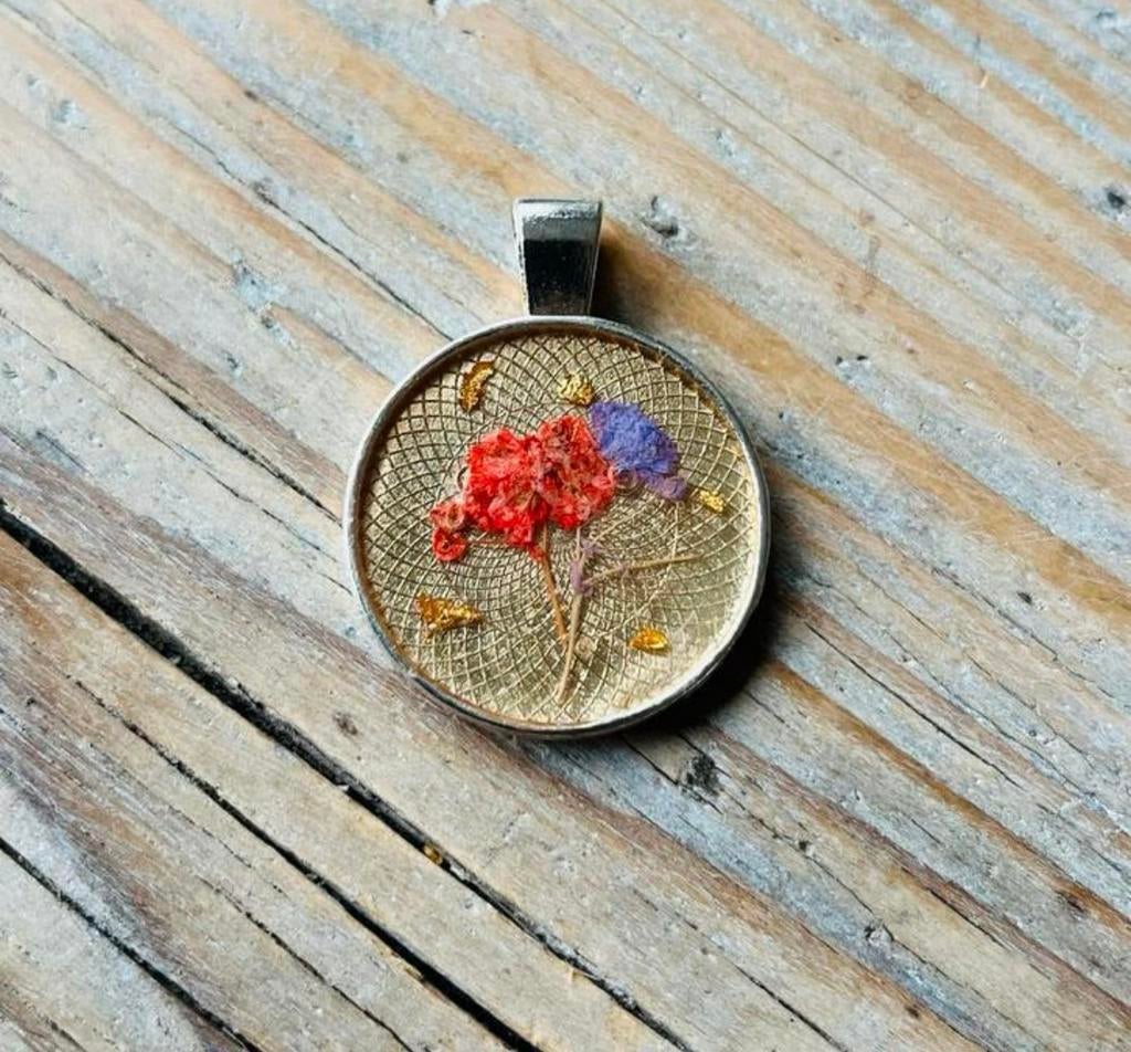 vintage bedel / hanger droogbloemen anna nina, Ophalen of Verzenden, Zo goed als nieuw, Zilver