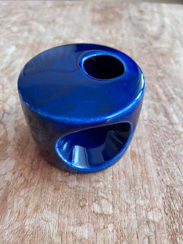 Blauw design aardewerk vaasje Afina Rijnsburg! beschikbaar voor biedingen