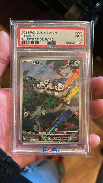 Starly Illustration Rare PSA 9 - Pokémon SVI EN beschikbaar voor biedingen