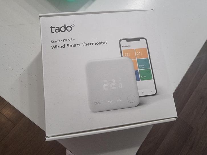 Tado V3+ slimme thermostaat, Doe-het-zelf en Verbouw, Thermostaten, Nieuw, Slimme thermostaat, Ophalen of Verzenden