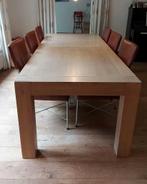 Eikenhouten eettafel 246x100 cm, Huis en Inrichting, Tafels | Eettafels, Ophalen, Gebruikt, 100 tot 150 cm, Eikenhout